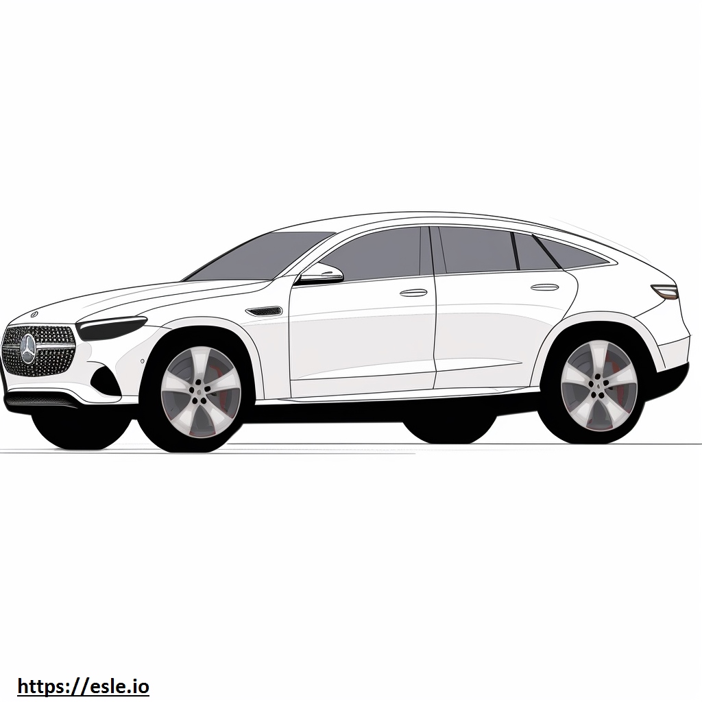 Mercedes-Benz GLC300 4matic Coupe 2024 coloring page