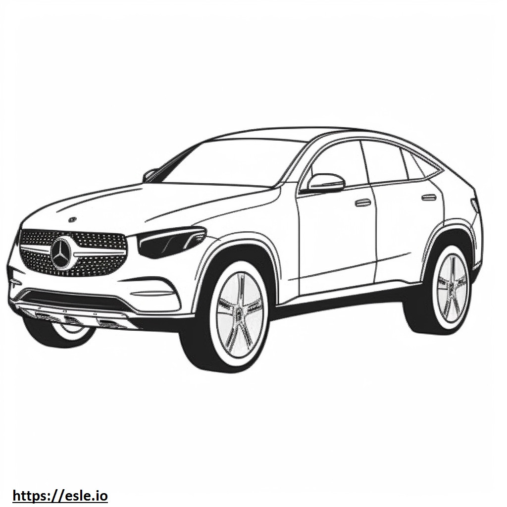 Mercedes-Benz GLC300 4matic Coupe 2024 coloring page