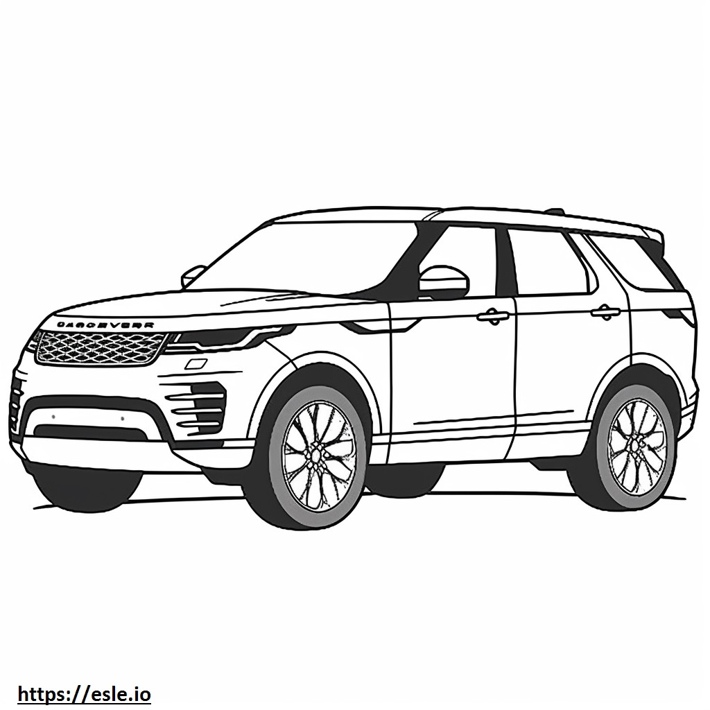 Land Rover Discovery MHEV 2024 coloring page