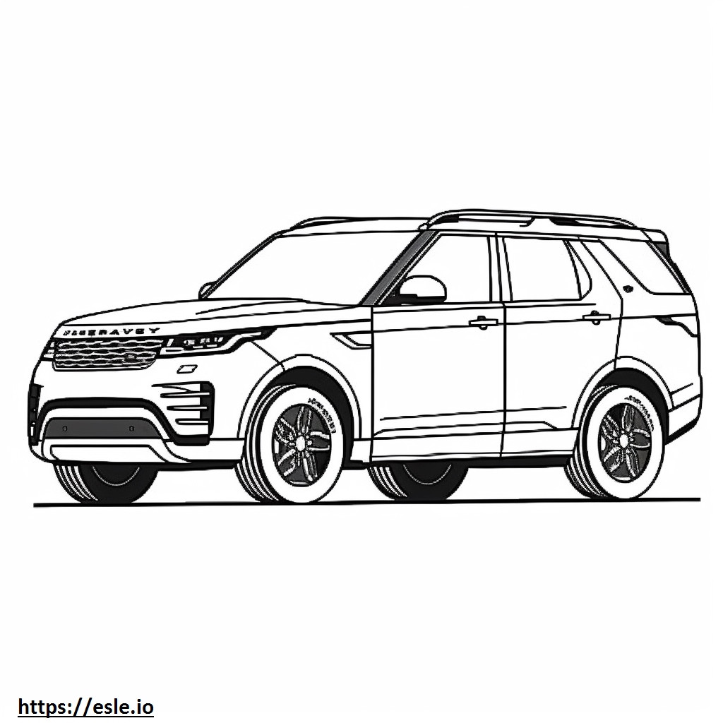 Coloriage Land Rover Discovery MHEV 2024 à imprimer