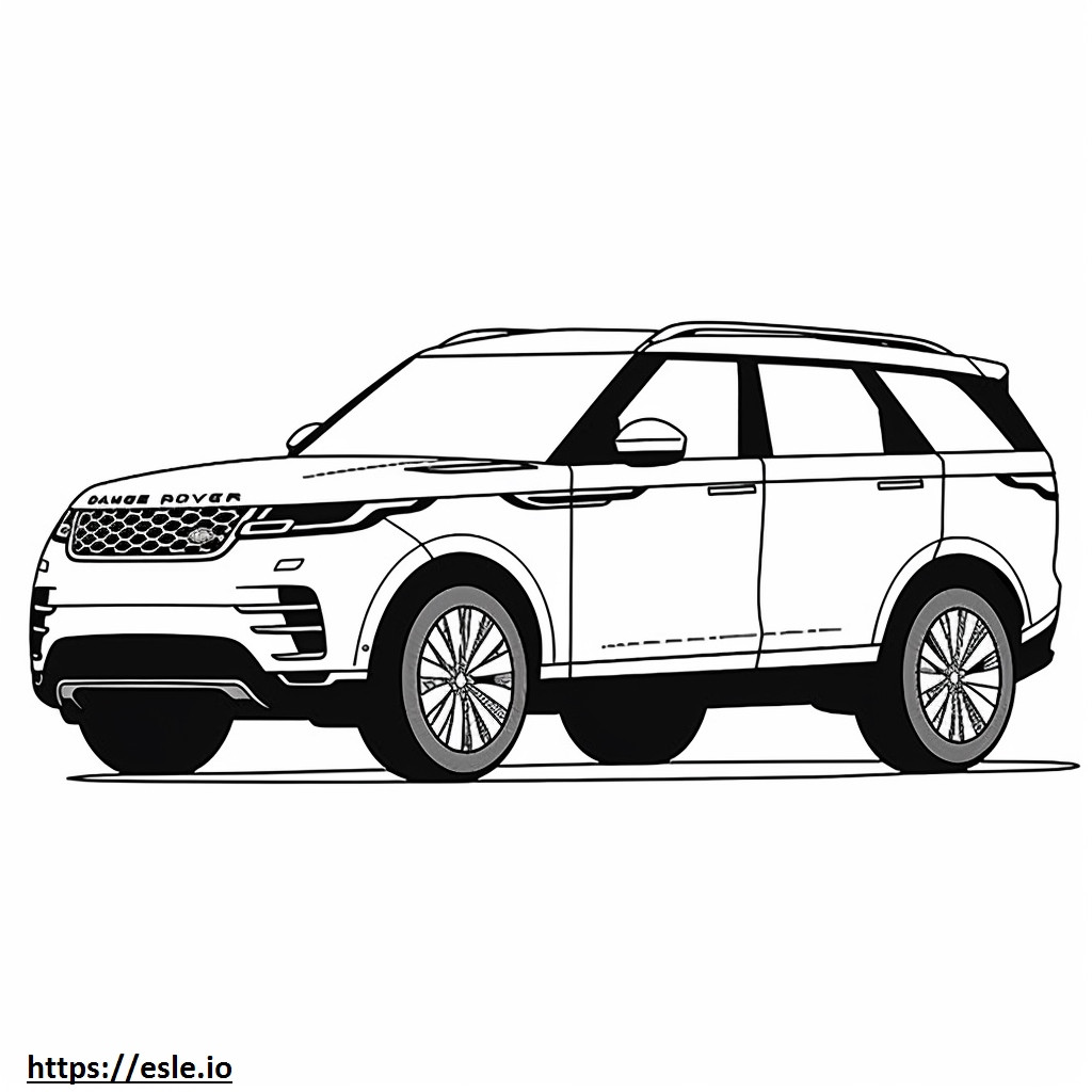 Land Rover Discovery MHEV 2024 coloring page