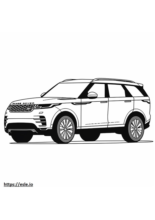 Coloriage Land Rover Discovery MHEV 2024 à imprimer