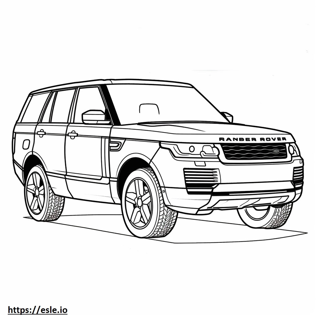 Coloriage Land Rover Range Rover P360 MHEV 2024 à imprimer