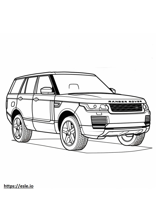 Land Rover Range Rover P360 MHEV 2024 gambar mewarnai