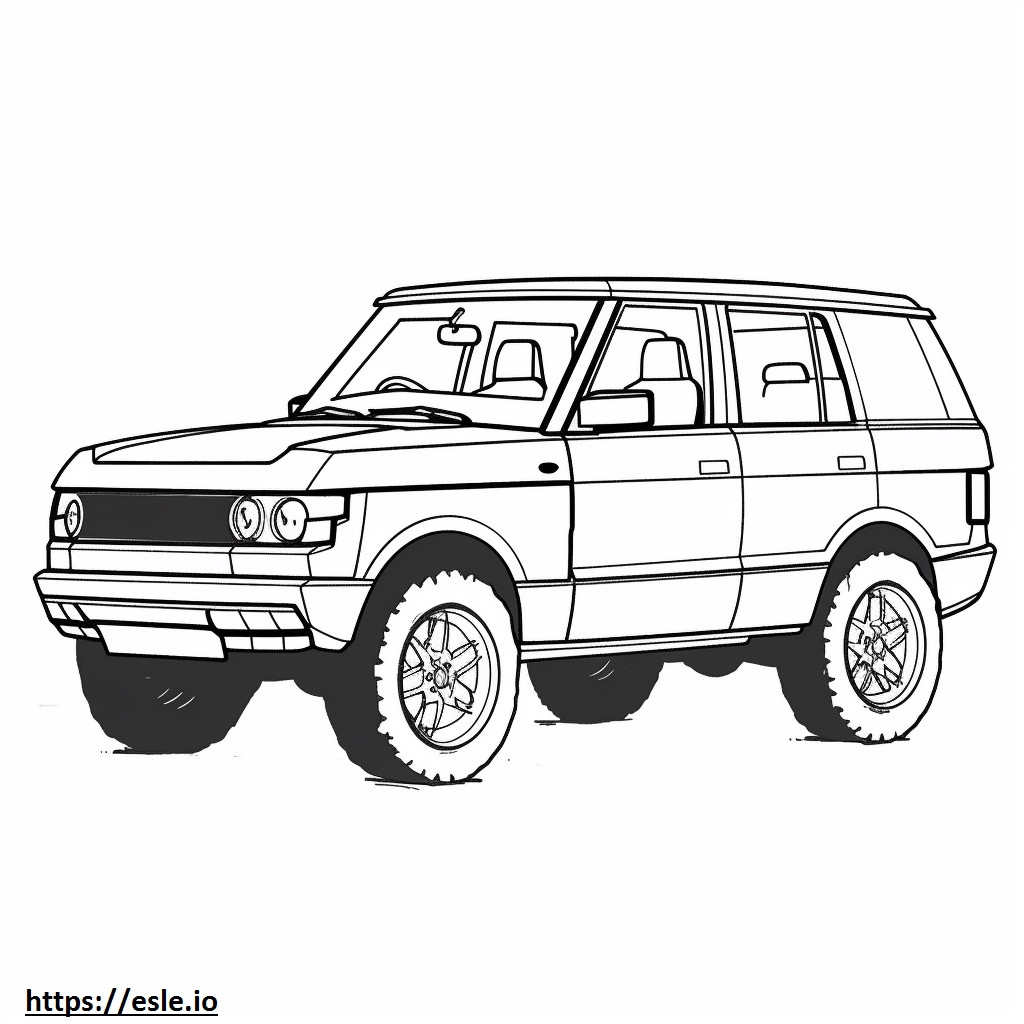 Land Rover Range Rover P360 MHEV 2024 ausmalbild