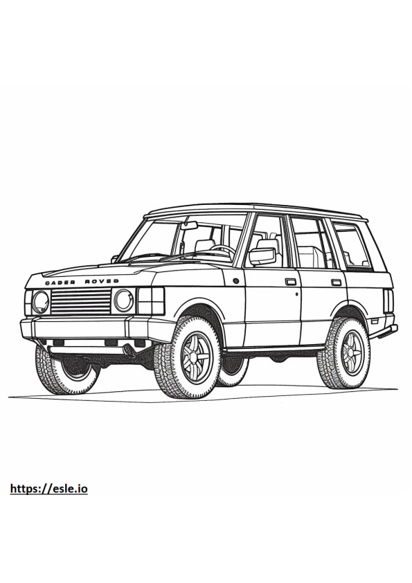 Land Rover Range Rover P360 MHEV 2024 coloring page