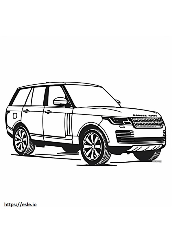 Land Rover Range Rover P400 MHEV 2024 coloring page