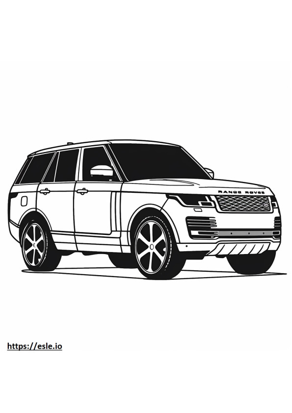 Land Rover Range Rover P400 MHEV 2024 coloring page