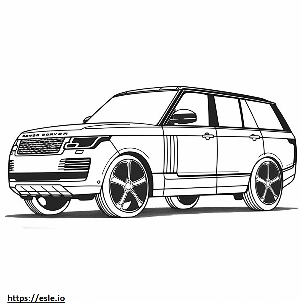 Land Rover Range Rover P400 LWB MHEV 2024 coloring page