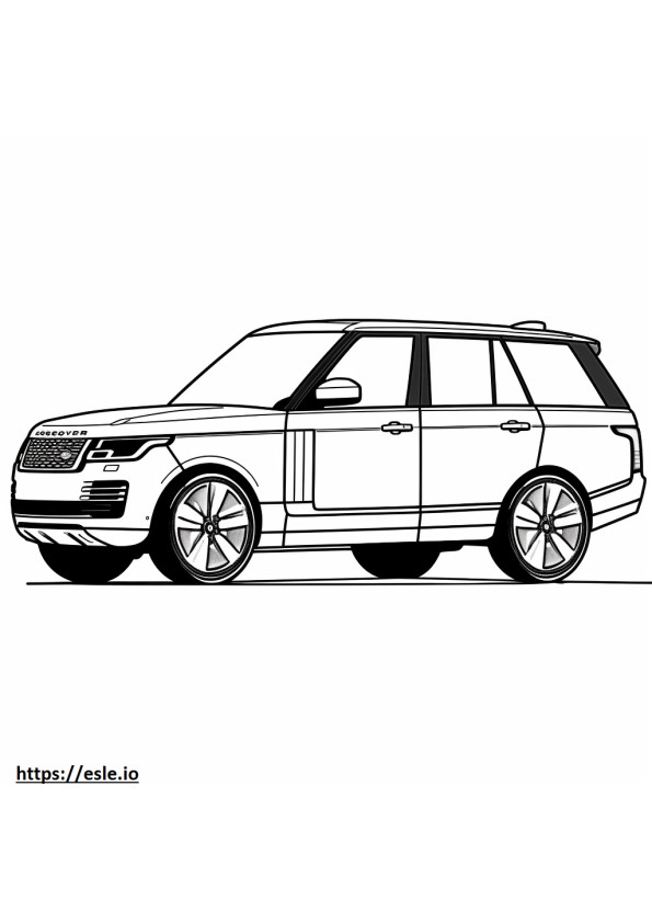 Land Rover Range Rover P400 LWB MHEV 2024 coloring page