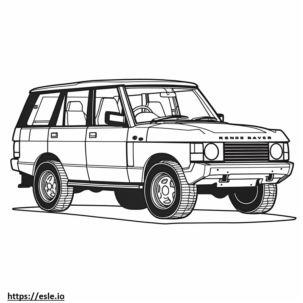 Land Rover Range Rover P360 LWB MHEV 2024 ausmalbild