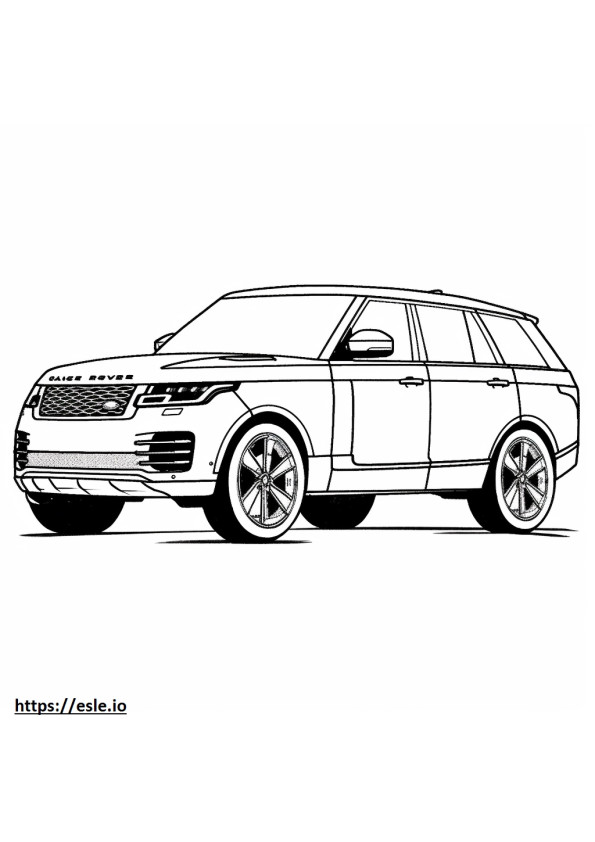 Land Rover Range Rover Sport P360 MHEV 2024 gambar mewarnai