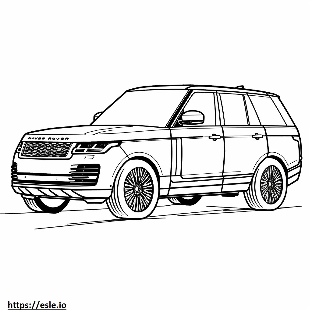 Land Rover Range Rover Sport P360 MHEV 2024 coloring page