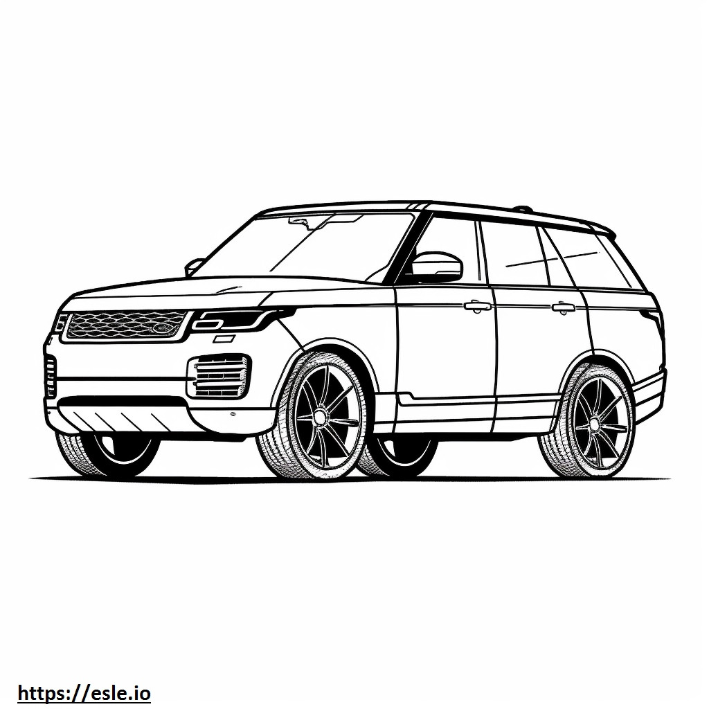 Land Rover Range Rover Sport P360 MHEV 2024 ausmalbild