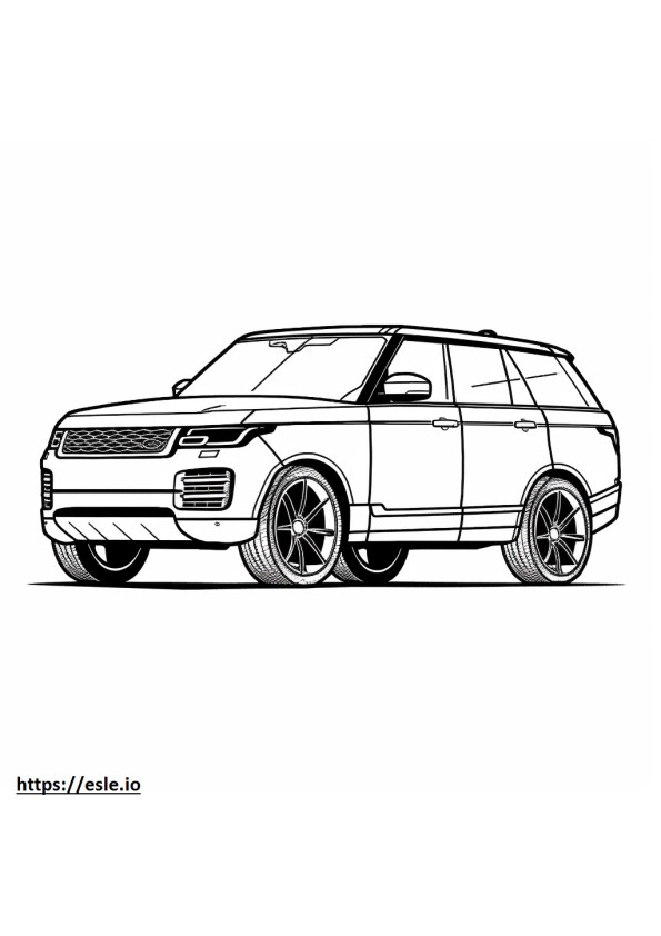 Land Rover Range Rover Sport P360 MHEV 2024 para colorear e imprimir
