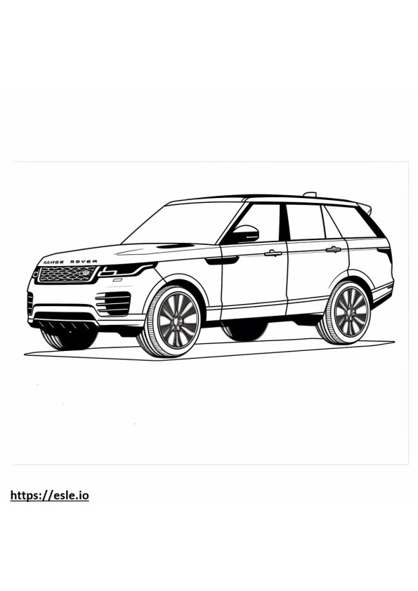 Land Rover Range Rover Sport P360 MHEV 2024 coloring page
