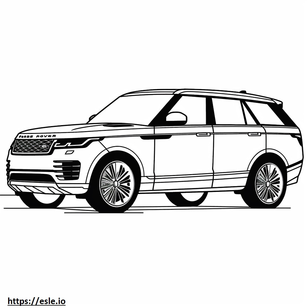 Land Rover Range Rover Sport P400 MHEV 2024 para colorear e imprimir