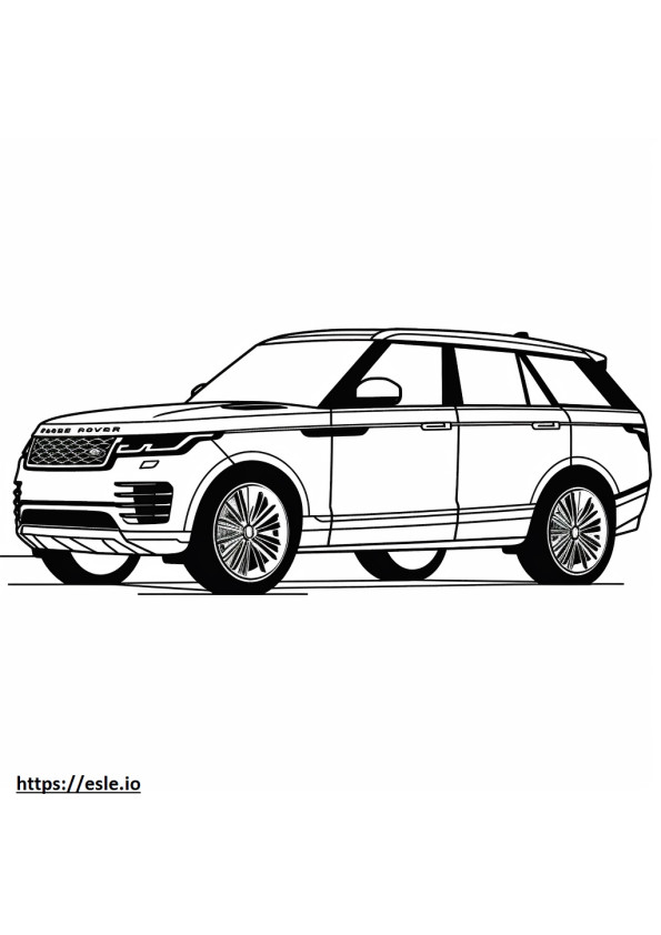 Land Rover Range Rover Sport P400 MHEV 2024 gambar mewarnai