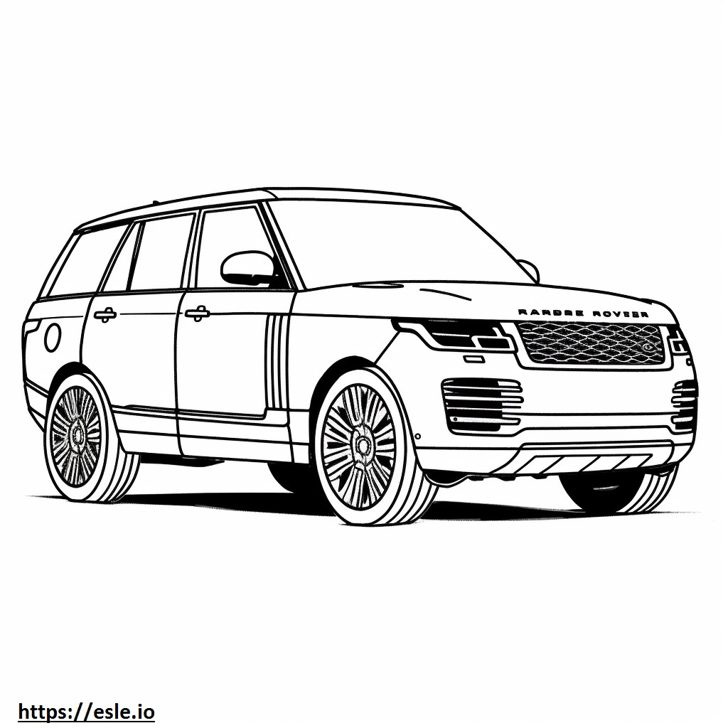Land Rover Range Rover Sport P400 MHEV 2024 para colorir