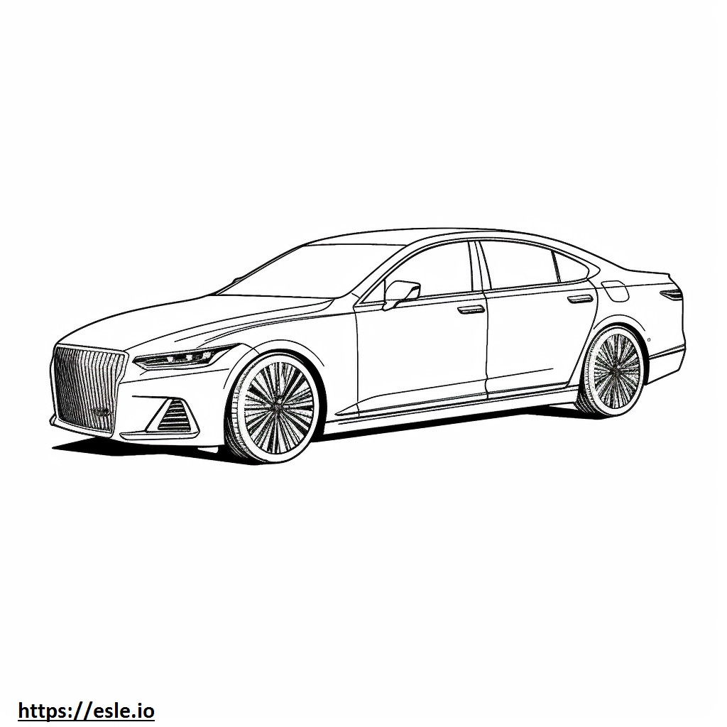 Lexus TX 500h AWD 2024 coloring page