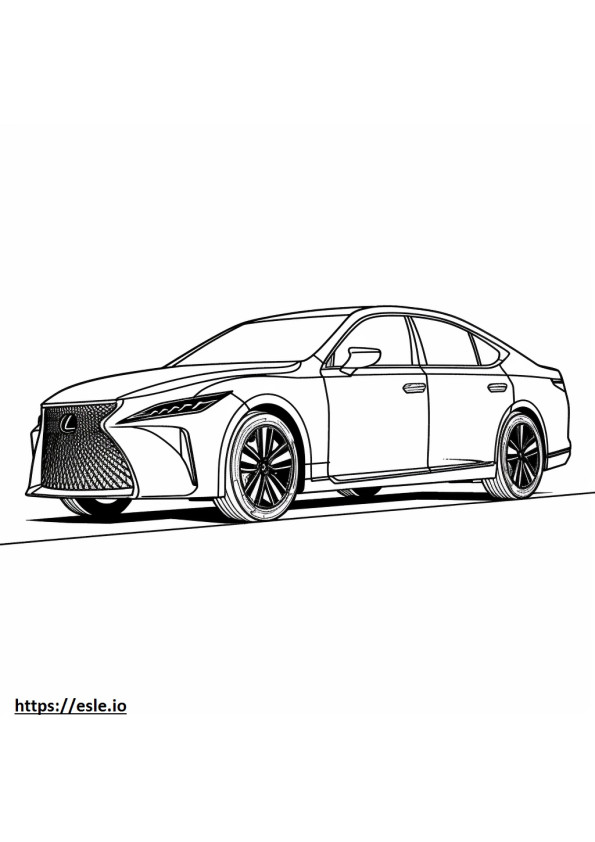 Lexus TX 500h AWD 2024 coloring page