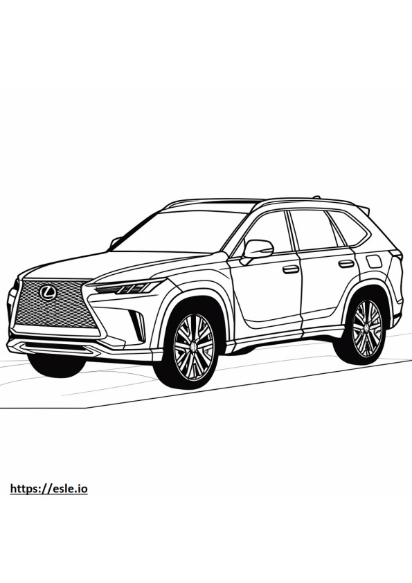 Lexus TX 350 AWD 2024 coloring page