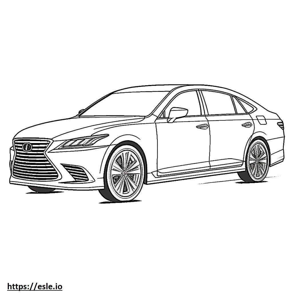 Lexus TX 350 AWD 2024 coloring page