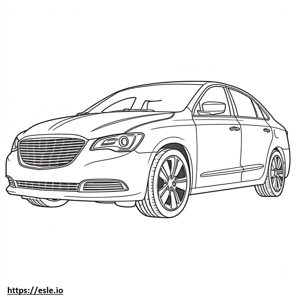 Chrysler Pacifica Hybrid 2024 coloring page