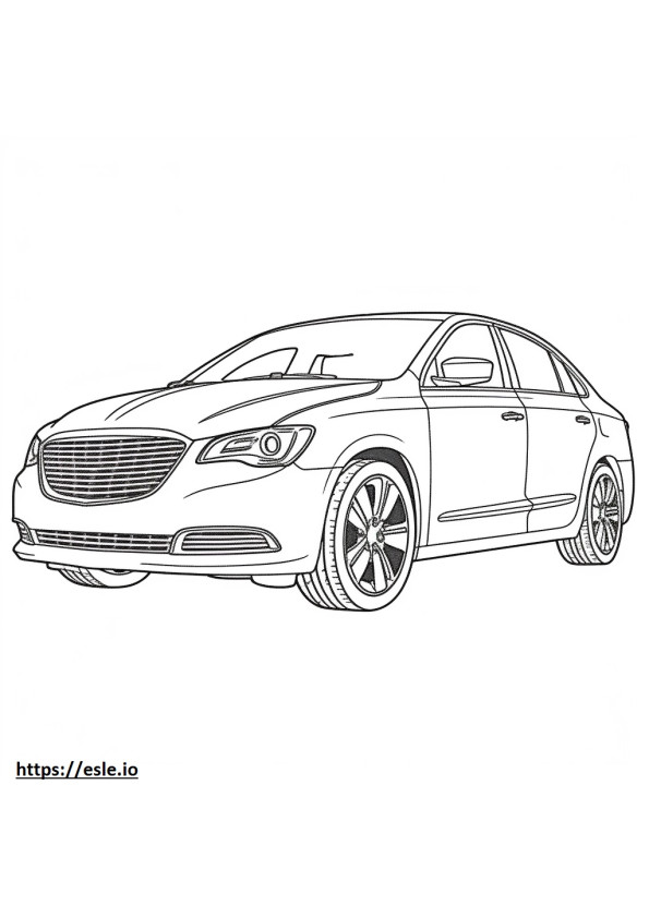 Chrysler Pacifica Hybrid 2024 coloring page