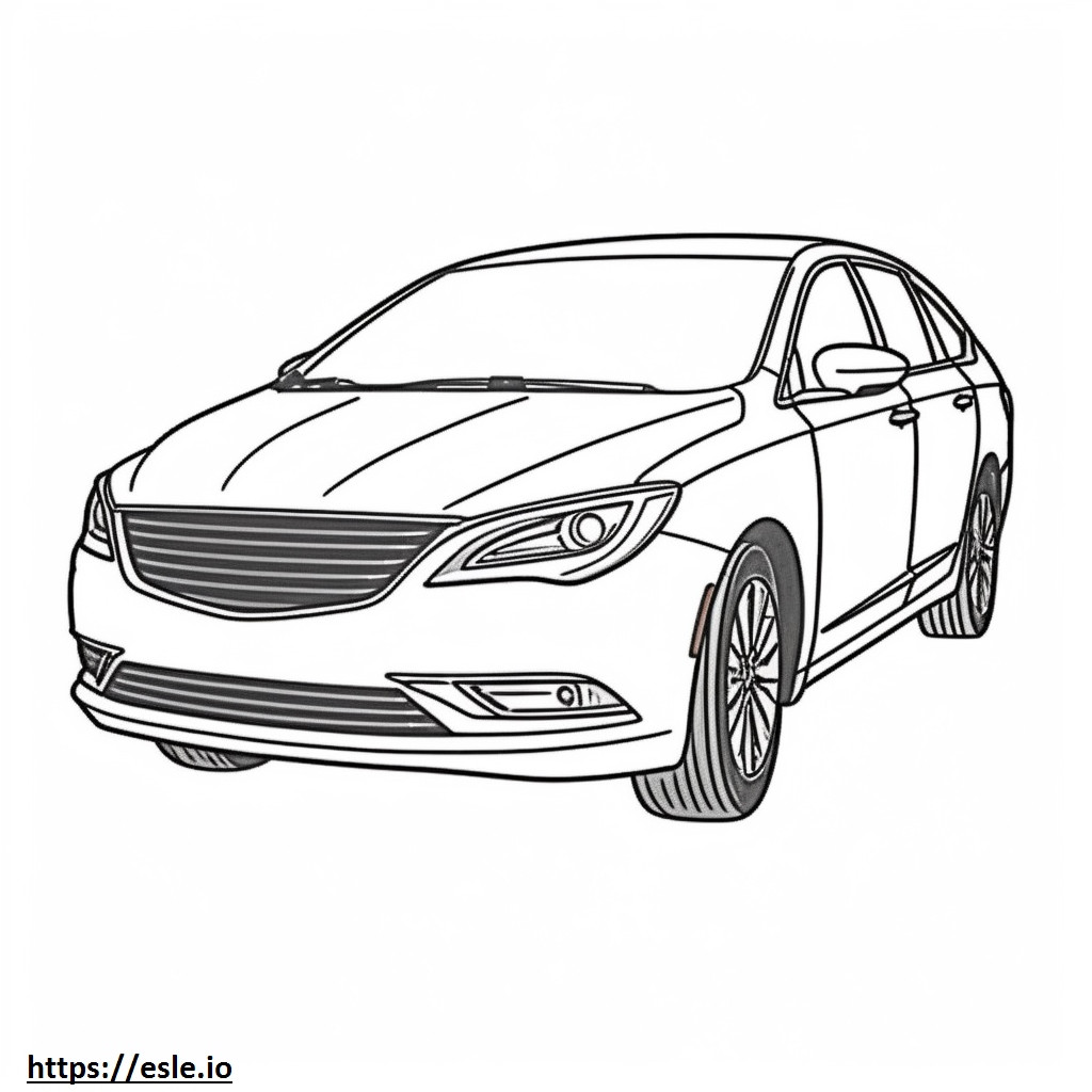Chrysler Pacifica Híbrida 2024 para colorear e imprimir