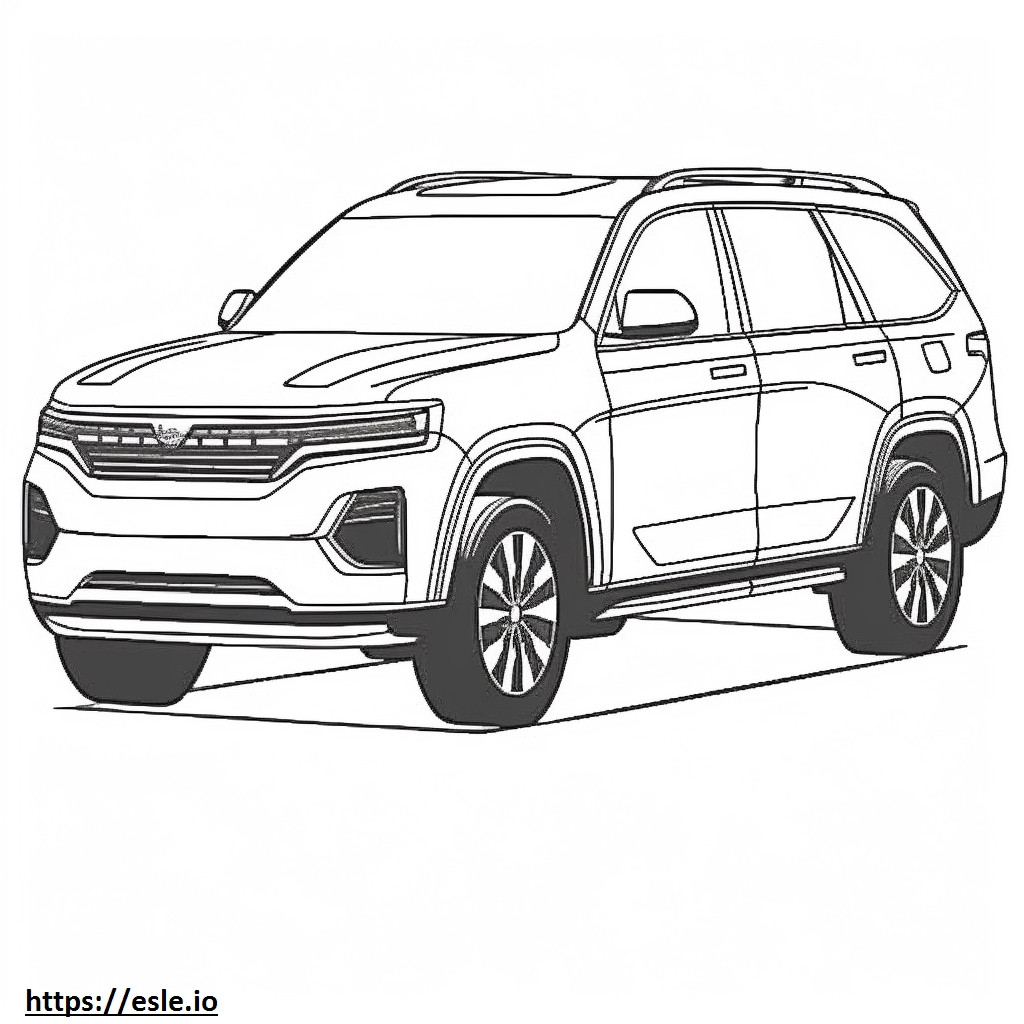 Jeep Grand Cherokee 4xe 2024 coloring page