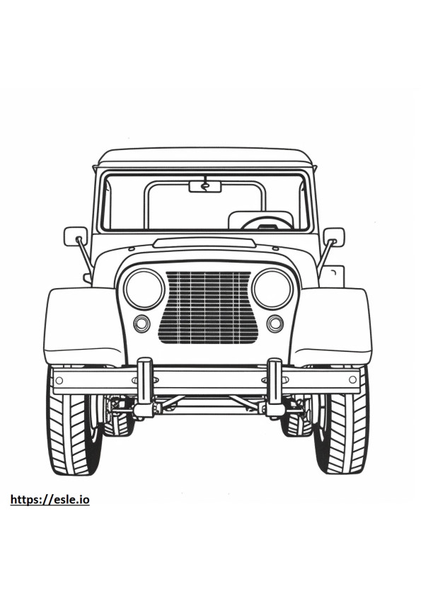 Jeep Wrangler 4dr 4xe 2024 coloring page