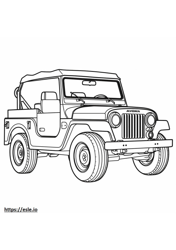 Jeep Wrangler 4dr 4xe 2024 para colorir
