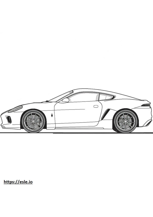 Maserati MC20 2024 gambar mewarnai