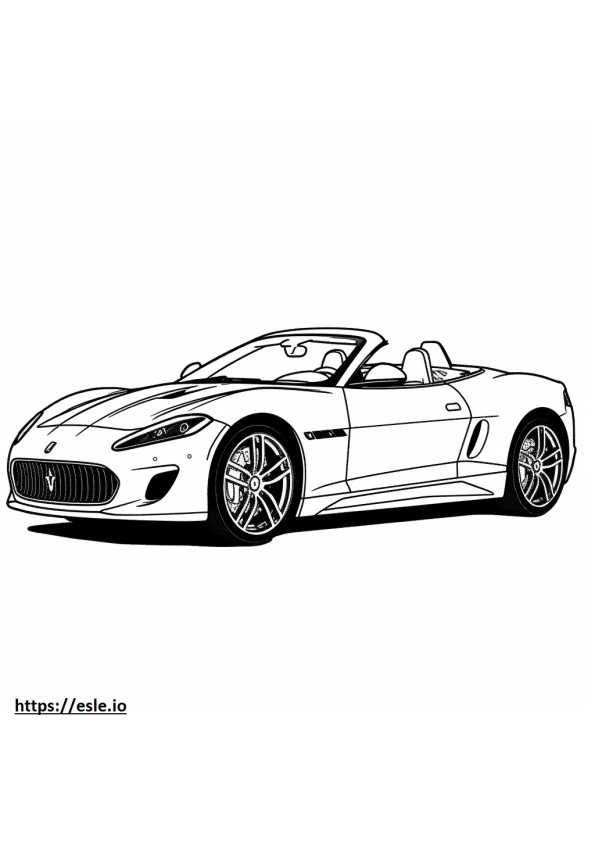 Maserati MC20 Spyder 2024 coloring page