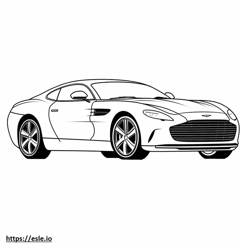 Aston Martin DB12 V8 2024 para colorir
