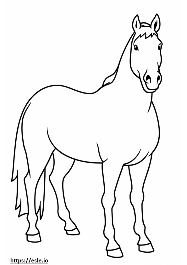 Cavallo canadese felice da colorare