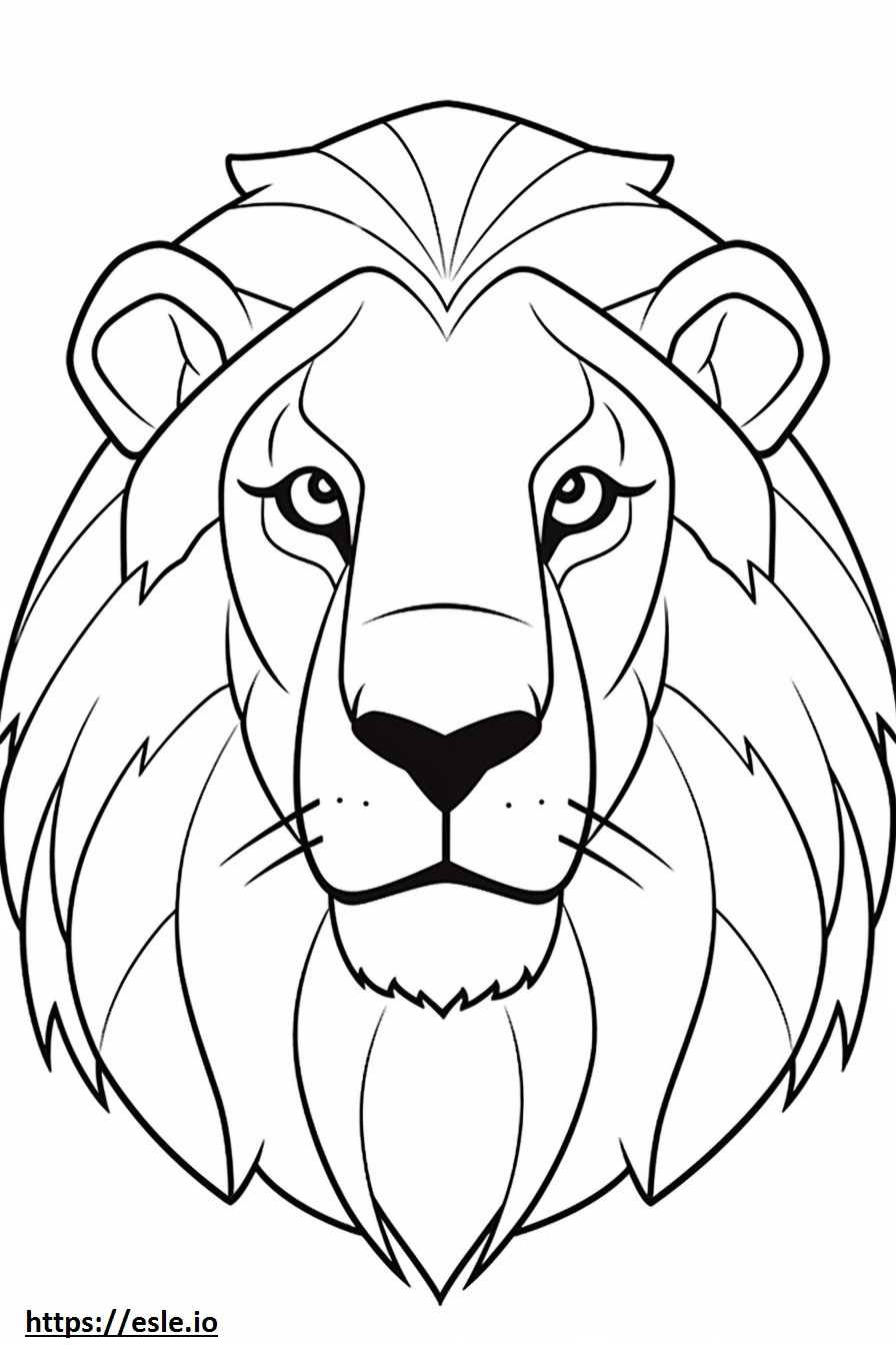 Kap Leijonan kasvot värityskuva
