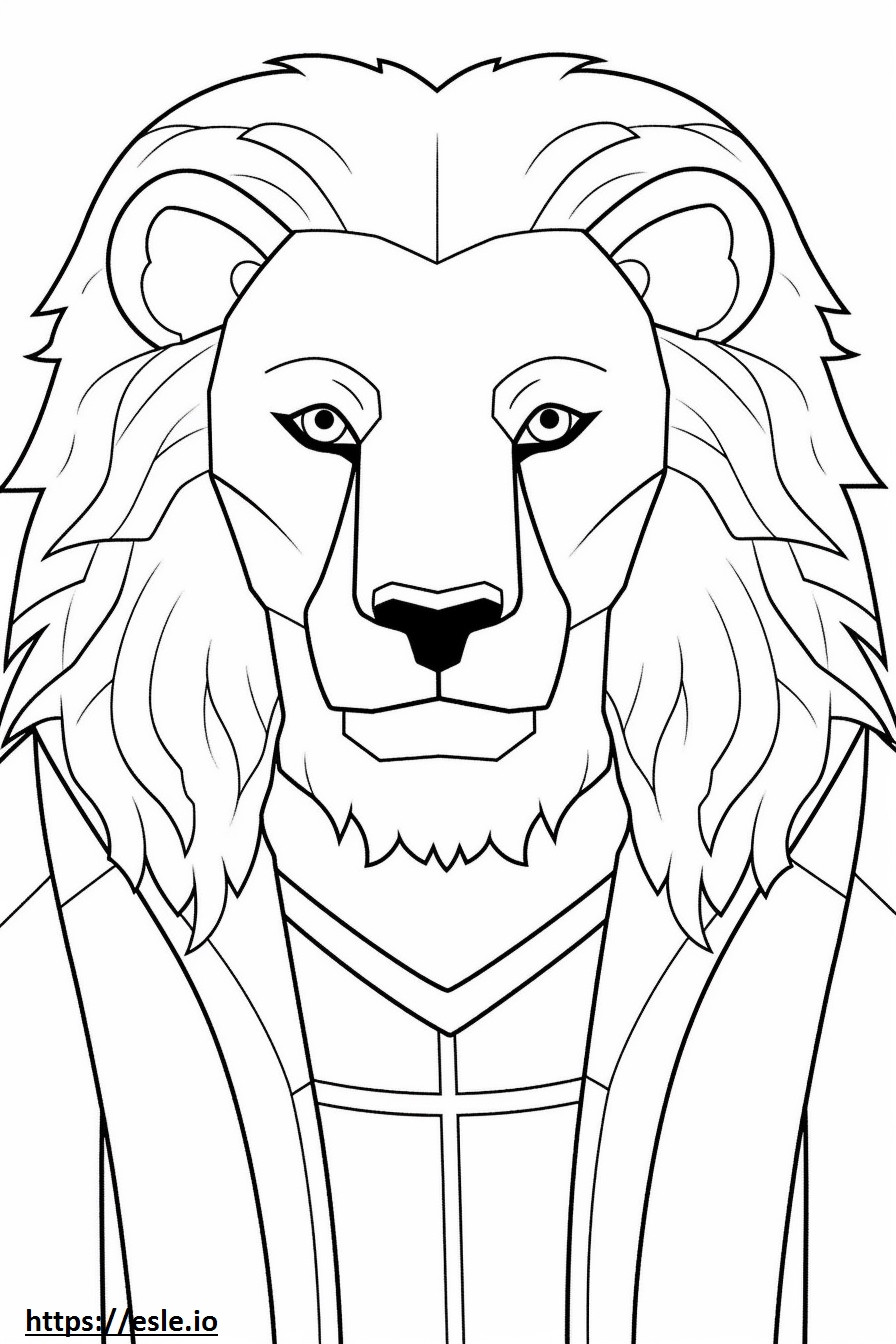 Kap Leijonan kasvot värityskuva