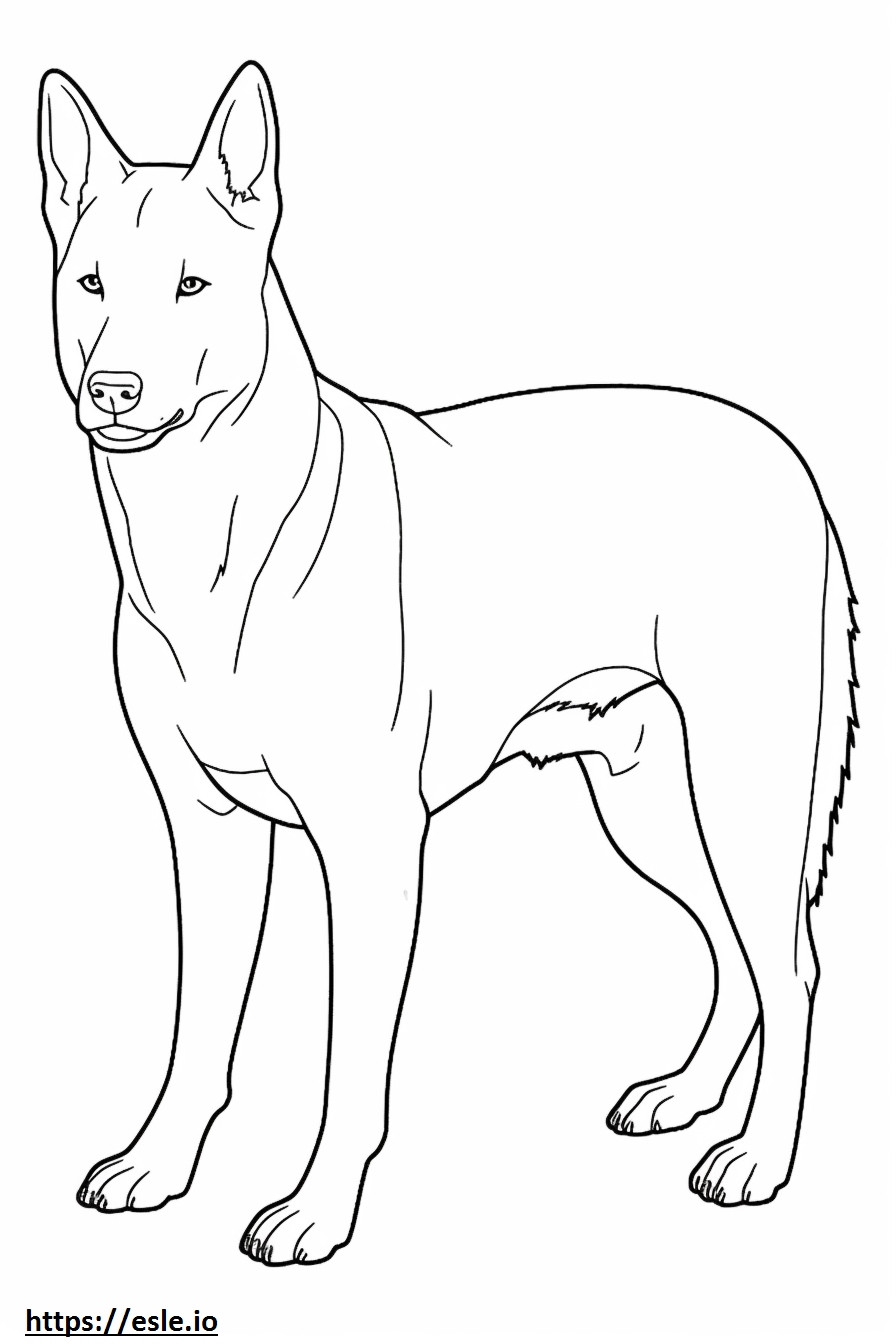 Coloriage Caricature de chien de Caroline à imprimer