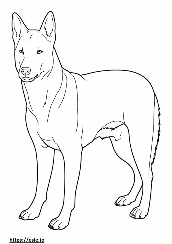 Coloriage Caricature de chien de Caroline à imprimer