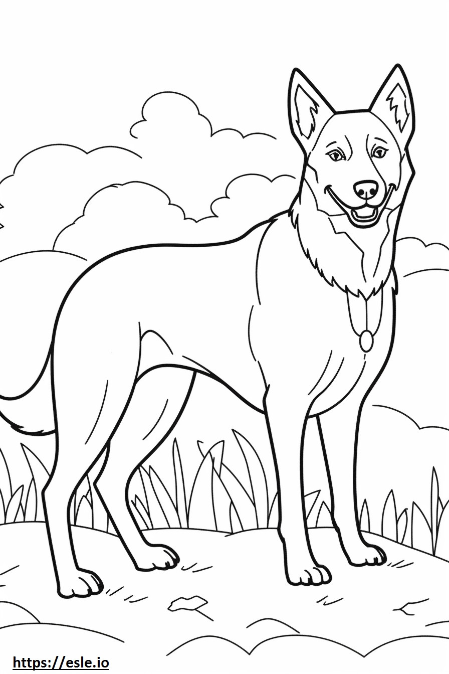 Carolina Hondvriendelijk kleurplaat kleurplaat