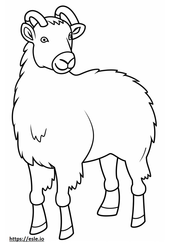 Cashmere Goat boldog szinező