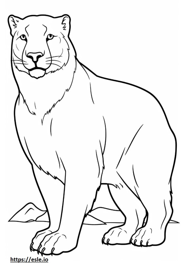 Cat happy coloring page