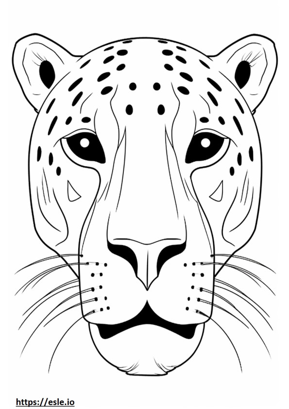 Twarz Catahoula Leopard kolorowanka