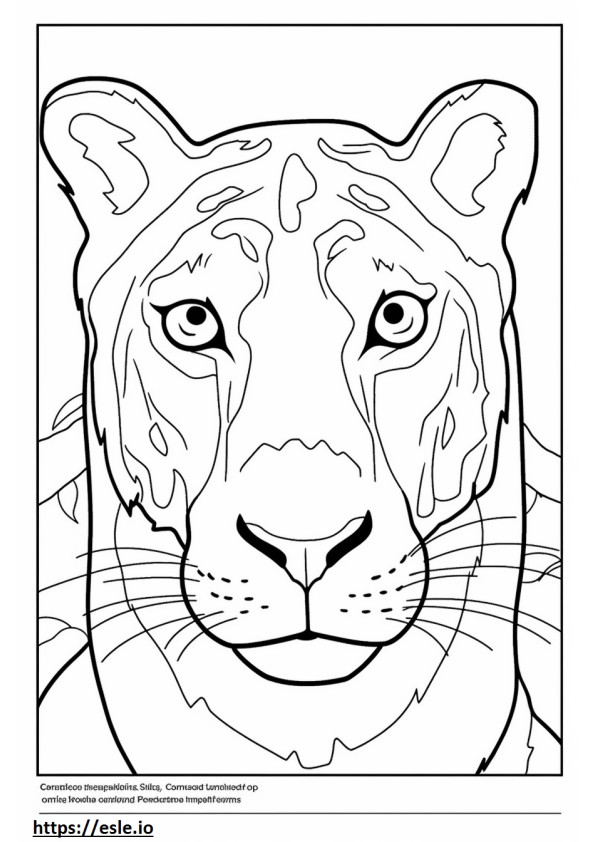 Catahoula Leopard-gezicht kleurplaat