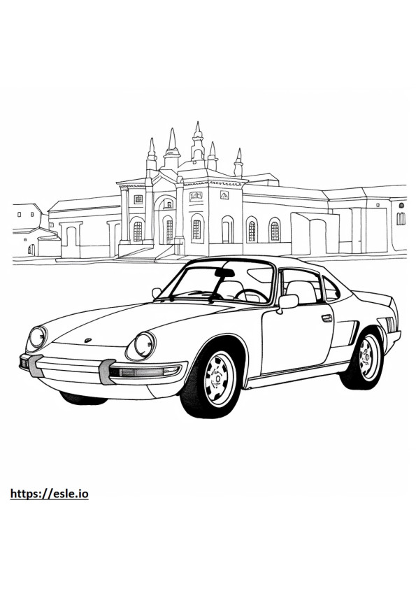 Porsche 911 Carrera 2024 para colorir