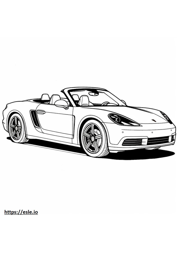 Porsche 911 Carrera S Cabriolet 2024 coloring page