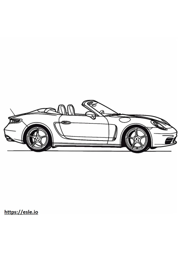 Porsche 911 Carrera S Cabriolet 2024 coloring page