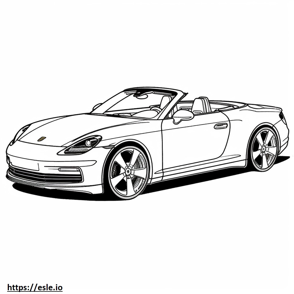 Porsche 911 Carrera S Cabriolet 2024 szinező